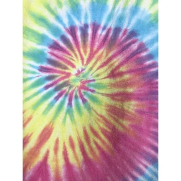 Polaroid Juniors XS Rainbow Tie Dye T-Shirt Short Sleeve Camera Blue Pink Yellow - Picture 5 of 5